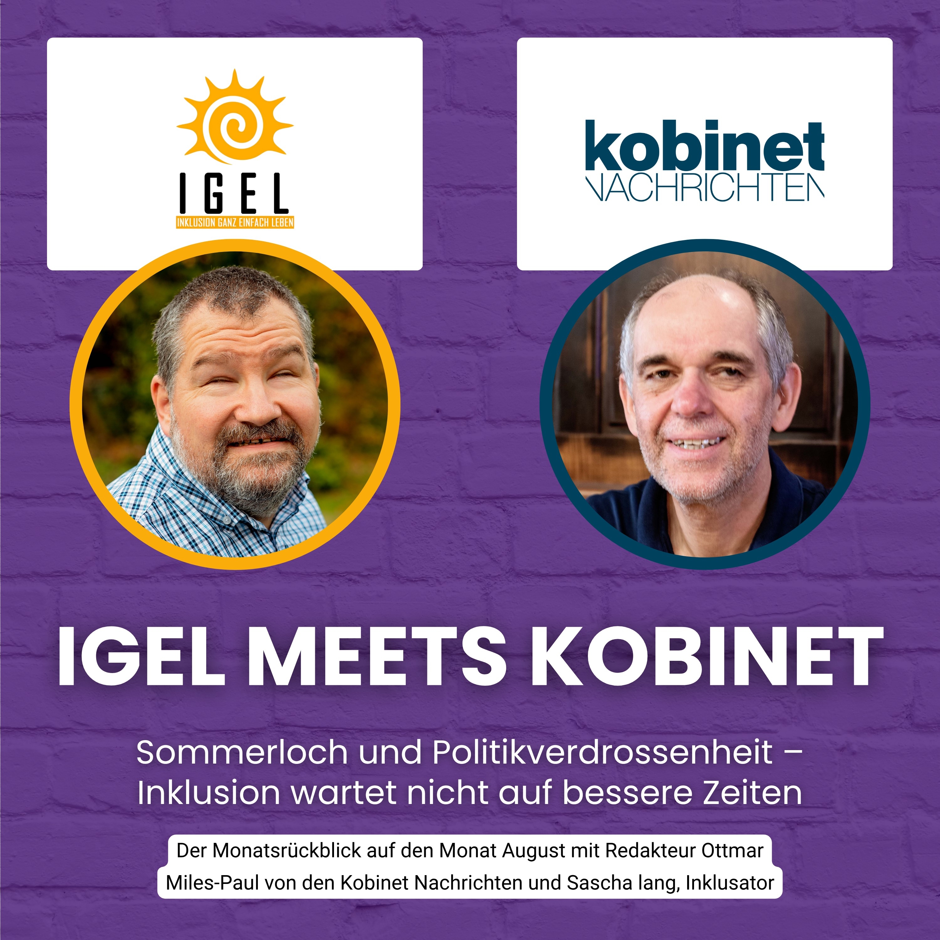 Cover des IGEL-Monatsrückblicks auf Behindertenpolitik im August 2026