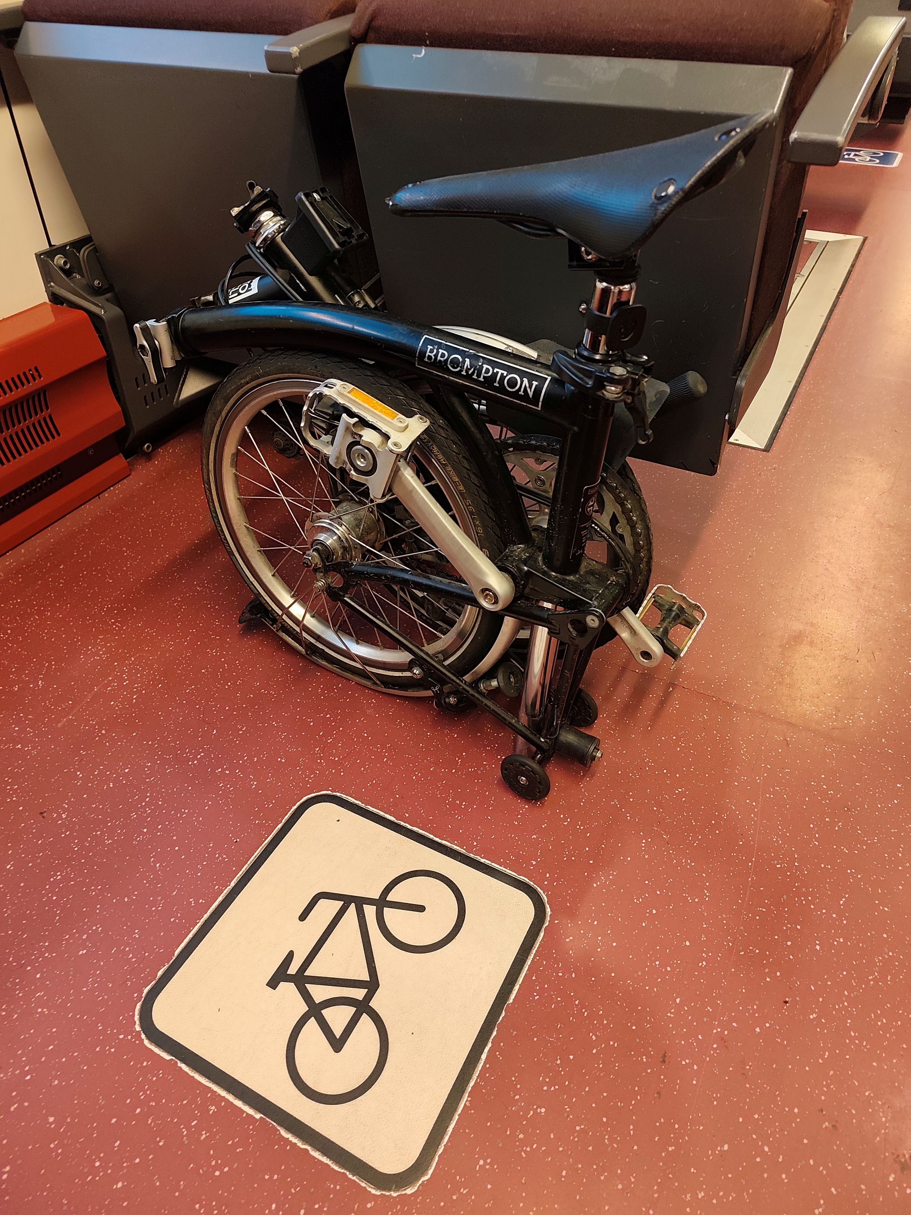 Gefaltetes Fahrrad