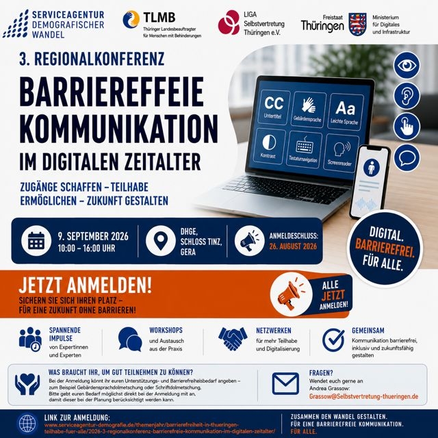 Plakat zur Regionalkonferenz in Gera