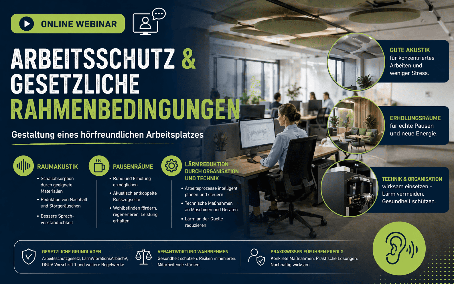 Plakat zum Hör hin Webinar