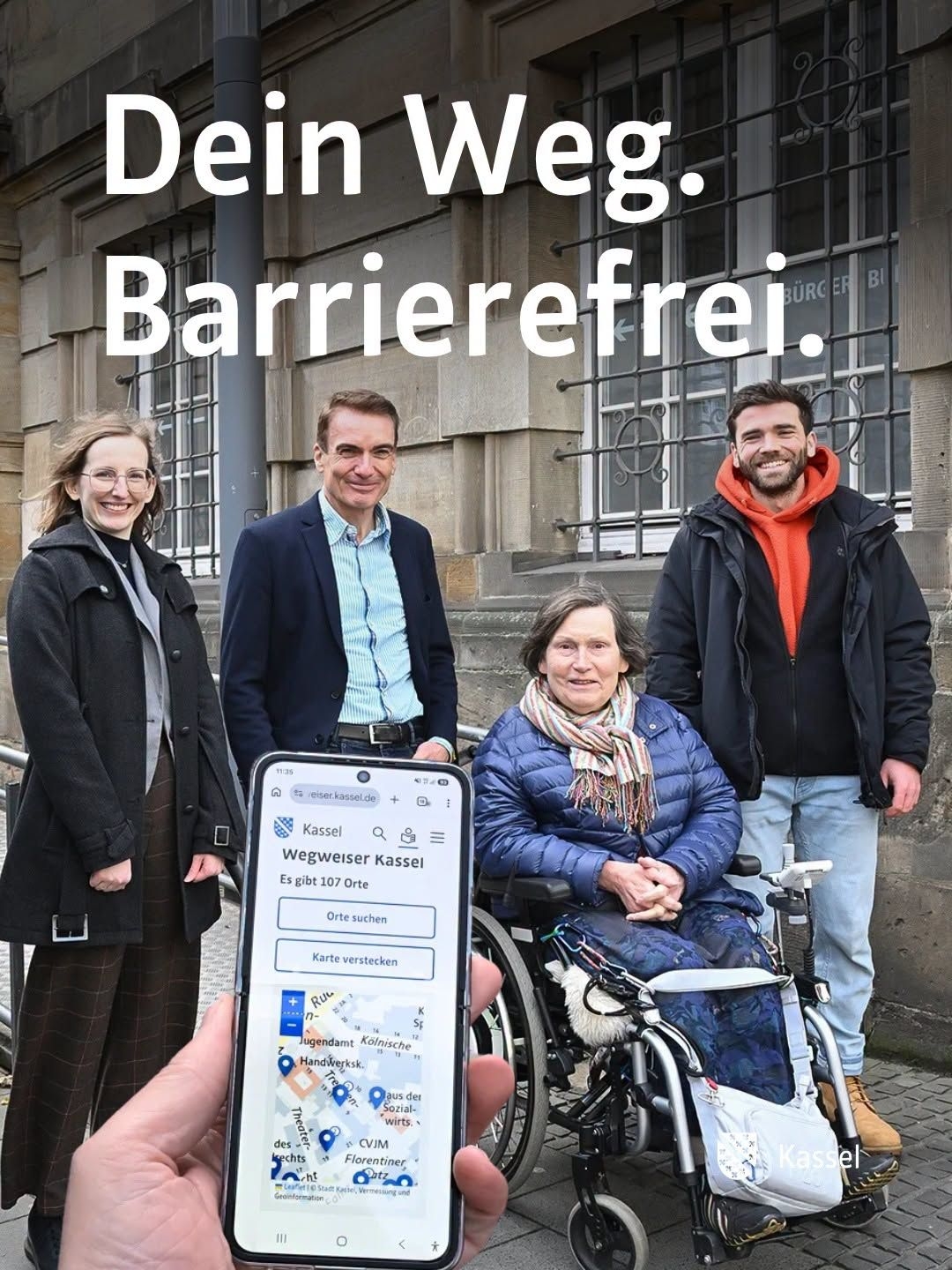 Bild von der Vorstellung des Wegweisers