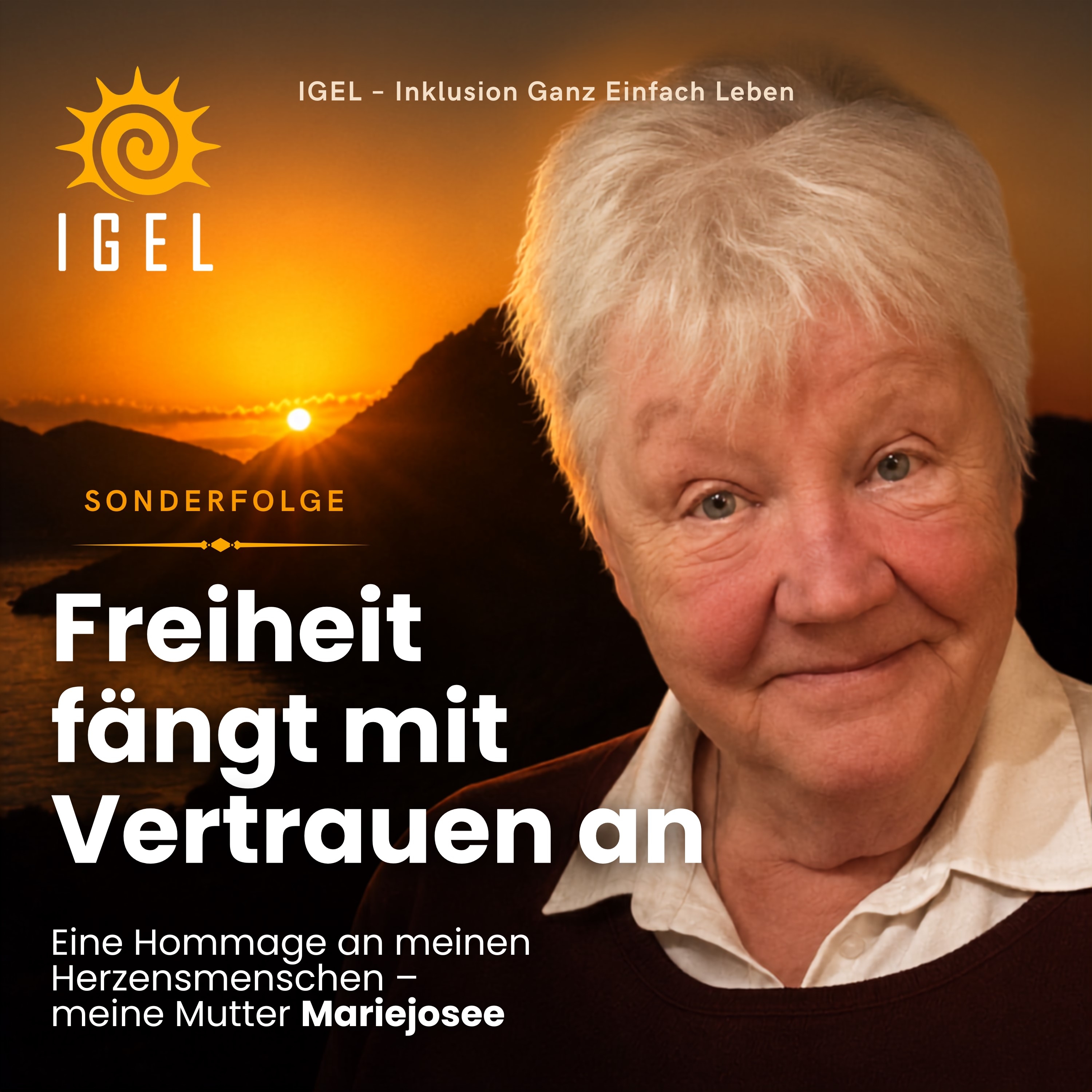 Cover des IGEL-Podcast mit einer Homage an die Mutter von Sascha Lang