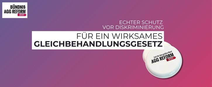 Banner zur Petition für ein wirksames AGG