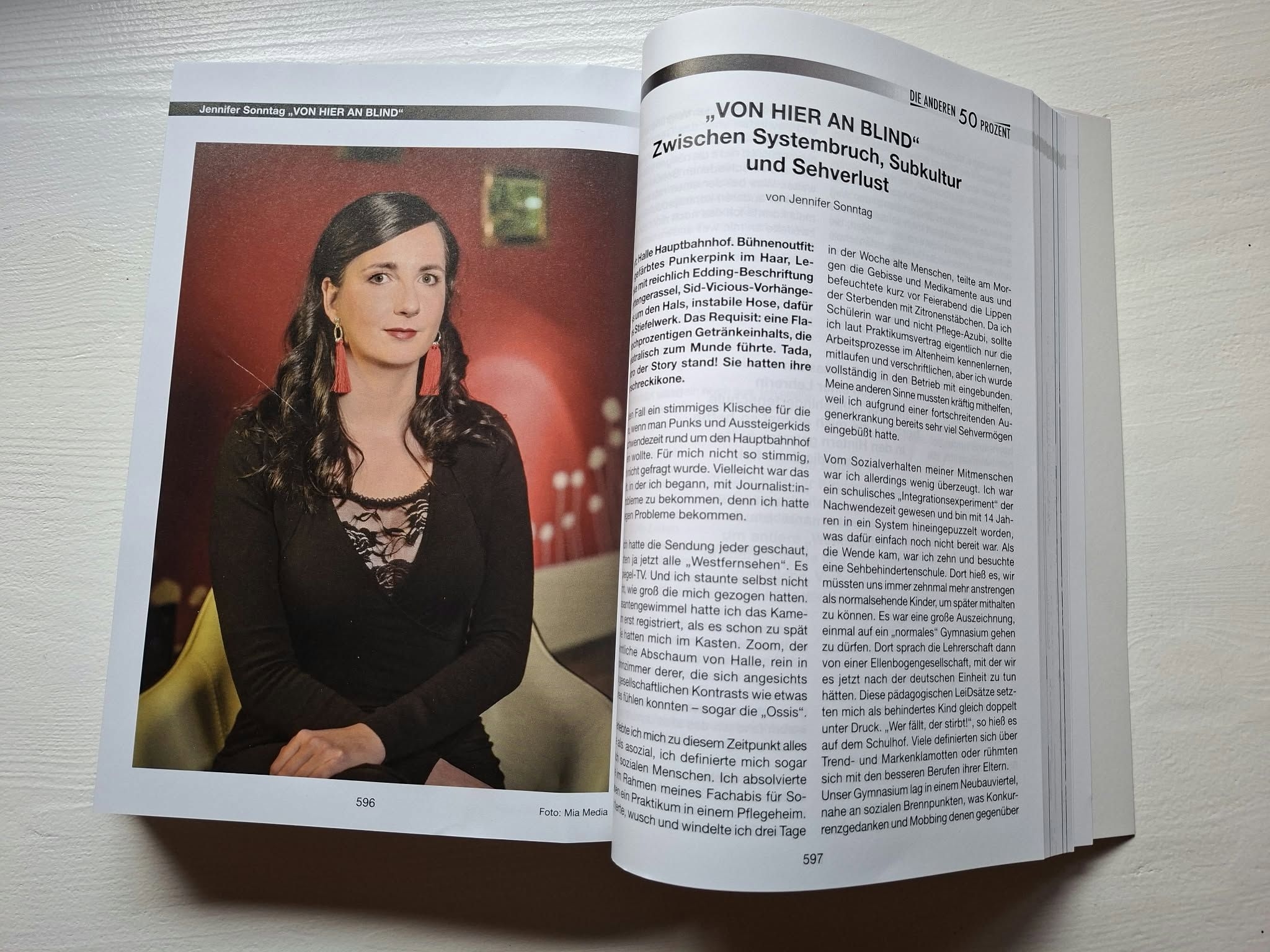 Buchbeitrag mit Bild von Jennifer Sonntag